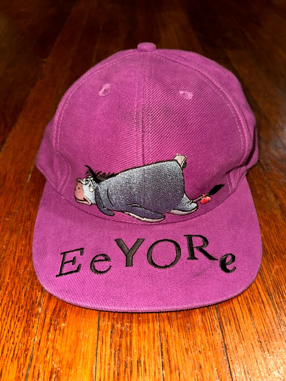 Vintage Y2K 90s Disney Goofys Hat Co. Eeyore Purple Adjustable Baseball Cap
